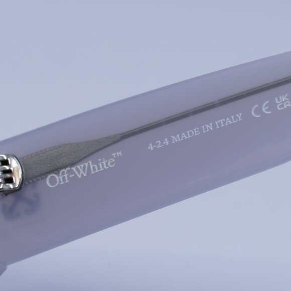 Off-White OERI147 BELLEVILLE 0928 Sunglasses Grey Cat Eye Frame, Burgundy Lenses - Picture 7 of 11